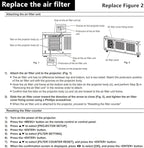 AWO ET-EMF330 ET-SFR330 Replacement Projector Air Dust Filter for PANASONIC PT-RQ13K,PT-RQ32K,PT-RS11K,PT-RS30K,PT-RZ12K,PT-RZ31K Projectors