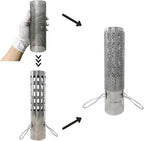FIREHIKING 2.36" Spark Arrestor Stove Pipe with Filter Chimney Cap Screen for Camping Exhaust