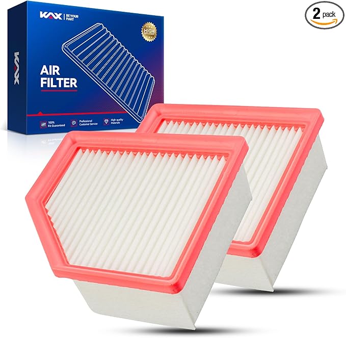 KAX Engine Air Filter, CA12967 Replacement for Nissan Rogue 2021 2022 2023 2024, Mitsubishi Outlander 2022 2023 2024, Advanced Air Filter Media, Increased Acceleration, 2 Pack