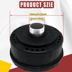 generic 1pcs 32mm/1.25Inch Air Compressor Noise Reducer Silencer Filter,Plastic Shell Round Muffler Filter, Black
