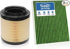Engine+Cabin Air Filters Set Fit for Ford Bronco 2026 2025 2024 2023 2022 2021 2.3L 2.7L Engine Air Filter Replacement Cabin Air Filter for My Car Automotive Accessories# CF12772 MB3G-9601AA