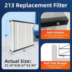 2 Pack 213 Replacement Air Filter, MERV 13,Actual Size: 20.47"x25.6"x3.94", Nominal Size: 20''x25''x4'', HVAC Furnace Filter, Compatible with AprilAire Models 1210, 1620, 2210, 2216, 3210, 4200