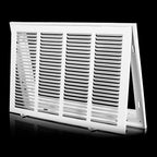 20x12 Return Air Grille [Duct Opening Size],Return Air Vent Cover for Wall Or Ceiling,Steel Return Air Filter Grilles Removable Face/Door for 1 Inch Filters (20"W x 12"H [Duct Opening])
