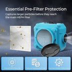Vilaso 10 Pack MERV 10 Replacement Pre-Filter Compatible with AlorAir CleanShield HEPA 550 & Abestorm HEPA 550 Air Scrubber, 13.7" x 14.8" x 0.8", Extends HEPA Filter Life