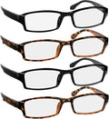 TruVision Readers Reading Glasses, Comfort Spring Hinges for Men and Women, 9501HP