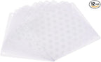 MECCANIXITY 140mm Computer Fan Filter Grills PVC Mesh Dustproof Case Cover for Computers, White Pack of 12