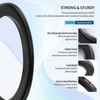 49-62mm Step-Up Ring Adapter, 49mm to 62mm Step Up Filter Ring for 49mm Lens Mount 62mm for DSLR Lenses and ND UV CPL IR Filters （49-62mm）
