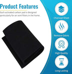 CFS – Pack of 2, Universal Cut-to-Fit Carbon Pre-Filter Compatible with C-6009, Hunter 30901, 30903, 30907 Models – Fresh and Filtered Air for Home Filtration – Charcoal Air Filter Sheet – 16" x 30"