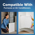 Filtrete 17.5x29x5x1 AC Furnace Air Filter, MERV 8, MPR 700, Tough on Pollen, Easy on Airflow, 3-Month Pleated 1-Inch Electrostatic Air Cleaning Filter, 4-Pack (Actual Size 17.19 x 29.19 x 0.81 in)