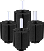 Pawfly Large Aquarium Bio Sponge Filter Quiet Betta Fry Shrimp and Small Fish Foam Filter for Fish Tank up to 60 Gallon, 4 Pack