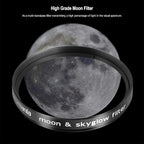 Astromania Telescope Moon Filter 2 Inch, Moon Skyglow Filter Reduces Moon Glare and Enhances Lunar Crater Details, Eyepiece Accessory for Astronomy Beginner, Works with Telescope Accepts 2" Eyepieces