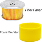 AFZE18 Air Filter Compatible with Honda GX160 GX200 GX140 5.5 HP 6.5 HP Engine Predator Hemi 60363 Coleman Ct200u Bt200x MB165 MB200 159cc 196cc 212 cc 17210-ZE1-505 with Spark Plug
