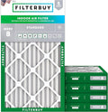 Filterbuy 10x20x2 Air Filter MERV 8 Essential Dust & Allergy Defense (5-Pack), Electrostatic Pleated HVAC AC Furnace Filters Replacement, Made in USA (Actual Size: 9.50 x 19.50 x 1.75)