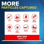 Filtrete 16x16x1 AC Furnace Air Filter, MERV 11, MPR 1000, Micro Allergen Defense, 3-Month Pleated 1-Inch Electrostatic Air Cleaning Filter, 6 Pack (Actual Size 15.81x15.81x0.81 in)