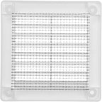 Vent Systems 3" x 3" (Opening Dimensions) - Pack of 5 - White Plastic Soffit Vent Cover - Durable Flat Square Air Vent Grille with Mesh Screen - Ventilation Grill Wall & Ceiling Indoor & Outdoor