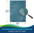 Polyester Washable Fiber Furnace Door Filter for Mobile, Manufactured and Modular Homes (16 x 20)