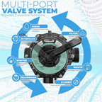 XtremepowerUS 16" Above Inground Swimming Pool Sand Filter System 7-Way Port Valve Pool Filter 21,000 Gallons