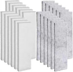 Pangda 24 Pcs Carbon Filter Foam Pads and Foam Filters Compatible with U4 Range of Internal Underwater Sponge Aquarium Underwater Filter Accessories for Internal Replacement Aquarium Fish Tank