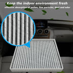 2pcs Cabin Air Filter JM200 (CF12058) Fits for Hyundai Accent (2018-2022), Elantra (2017-2020), Elantra GT (2018-2020), Kia Forte (2019-2024), Forte 5 (2020-2023), Rio (2018-2023), 97133-F2000