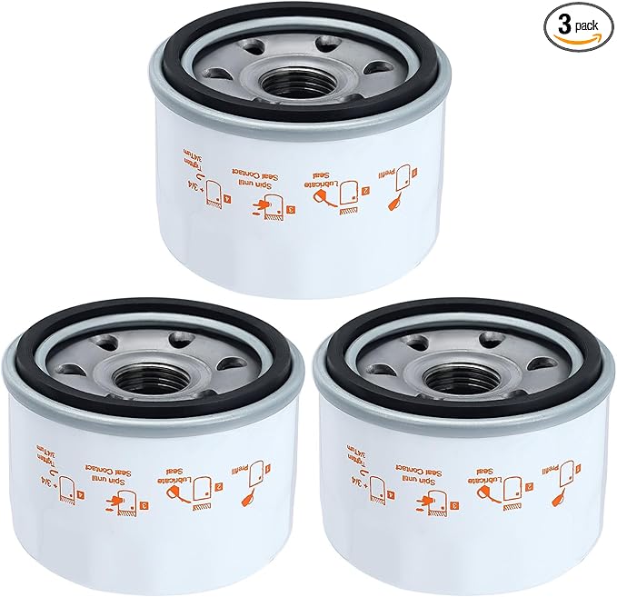 Hipa 951-12690 Oil Filter for MTD 4P90MUD 4P90MUC 9X90HU 7T84JU 4P90HU Craftsman LT1500 LT3800 LT4200 R1000 T1000 T1200 MTD Troy Bit Lawn Mower Engine Replace 751-12690 (Pack of 3)