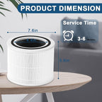 2-Pack Filter Replacement Compatible with 211+ Air Purifier, 2-in-1 Replacement Filter