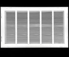 HVAC Premium 25 x 10 Duct Opening Steel Return Air Filter Grille, for 1-inch Filter, Removable Door, Flat Stamped HVAC Vent Cover Grille, Outer Dimensions 27.5 x 12.5