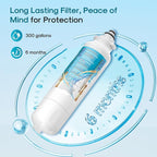 ICEPURE Alkaline ADQ73613401 Refrigerator Water Filter Replacement for LG LT800P, LT800PC, ADQ75795104, ADQ736134, ADQ73613402 Kenmore 9490 46-9490 LSXS26326S LSXS26366S LMXS30776S, Enhances PH, 4Pack