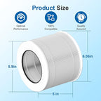 2 Pack 12020 Filter Replacement Compatible with Clorox Air Purifiers Fit for Clorox Tabletop Air Purifier Model 11020 & 11021 True HEPA Filter, Small Rooms Up to 200 Sq. Ft. Capacity