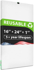 Reair 16x24x1 Air filter, Washable and Reusable Air Filter 16x24x1 for AC HVAC Furnace, MERV 8 Air Filters Machine Washable & Dryer Friendly, AC Furnace Air Filter