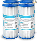 Membrane Solutions 20 Micron Pleated Water Filter Home 10"x4.5" Whole House Heavy Duty Sediment Replacement Cartridge Compatible with ECP10-1,ECP20-BB,R50-BBSA,FXHSC,CB1-SED10-BB (4 Pack)