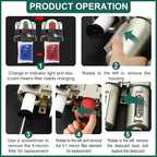 Industrial Grade 4-Stage Air Drying System, 1/2" NPT with Auto Drain, Desiccant Dryer, Air Regulator, Particulate Filter and Coalescing Filter for Paint Spray, Plasma Cutter