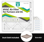 14x14x1 Air Filter MERV 8 (6-Pack), HVAC/Furnace AC Filter Replacement, Dust Defense–Comparable with MPR 600 & FPR 5 (Actual 13.75x13.75x0.75)