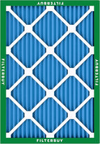 Filterbuy 14x18x1 Air Filter MERV 13 Optimal Smoke & Allergy Defense (4-Pack), Electrostatic Pleated HVAC AC Furnace Filters Replacement, Made in USA (Actual Size: 13.50 x 17.50 x 0.75)