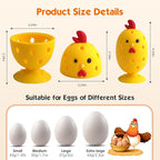 Egg Brush Cleaner, Egg Cleaner Scrubber for Fresh Eggs, Cute Chick Shaped Silicone Egg Washer, Reusable Multipurpose Washing Egg Tool for Fruits and Vegetables(Yellow, 1 Set)