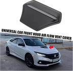 Compatible For BMW E60 E36 F10 F30 Compatible For Golf 5 6 7 Mk7 Compatible For Fiat 500 Universal Car Front Hood Air Flow Ve(Black)