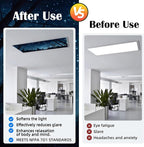 Fluorescent Light Covers - Classroom Covers for Ceiling Lights, 1 PCS 4 x 2 Feet Magnetic Light Filters, Classroom, Office Decor (Forests & Starry Sky-2)