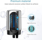 AQUA CREST Faucet Water Filter, Replacement for Brita® Filter, Brita® 36311 On Tap Water Filtration System, FR-200, FF-100, 100 Gallons, Chrome (4 Packs)