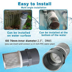 2.5 inch Stainless Steel Filter DN65/2.5" Suction Strainers Used to Remove Debris and Reduce Solid Entry（1pcs）