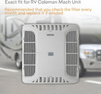 RV Premium Charcoal Activated Carbon Fiber Air Conditioner Filter - Air Duct AC Carbon Filter Replacement for RV AC Vent (4 Pack, 4" x 16")
