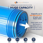 Aquaboon 3-Stage Whole House Water Filtration System with 5 Micron 10x4.5 Anti-Scale Reducing Sediment, KDF Heavy Metals and Carbon Chlorine Reduction Water Filter Purification, Wrench, Bracket