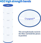 Cryspool® 07080 Filter Compatible with Jandy CL460, CV460, A0558000, R0554600, PJAN115, C-7468, FC-0810, 4X115 sq.ft Pool Filter Cartridges, 4 Pack