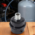 Air Compressor Air Filter Replacement for 16.5 x 11 x 3 cm Pump Accessories, Steel Construction with 20mm Thread, Black Intake Filter for Quiet Mode Operation