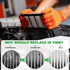 Comb Engine Cabin Air Filter for Mazda 6 Turbo 2.5L L4 2021 2020 2019 2018
