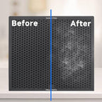 Air Scrubber Active Carbon Filters Compatible with Mounto, BlueDri, VEVOR and Dri-Eaz Air Purifier, Compatible with Part HEPA500 & BD-AS-550 & F301H, 16'' x 16'' x 1'' inches（3 Pack）