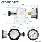 MEANLIN MEASURE 273564Z Manual Air Relief Valve Replacement for Pentair for Triton II, Triton C, TR100C and TR140C Pool Spa Sand Filters with 60Psi Steel Start and Clean Filter Pressure Gauge