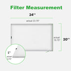 REair 20x24x1 Air filter Pro Kit, Washable and Reusable Air Filter 20x24x1 for AC HVAC Furnace, MERV 8 Air Filters Machine Washable & Dryer Friendly, AC Furnace Air Filter, Include 2 Filters&1 Frame