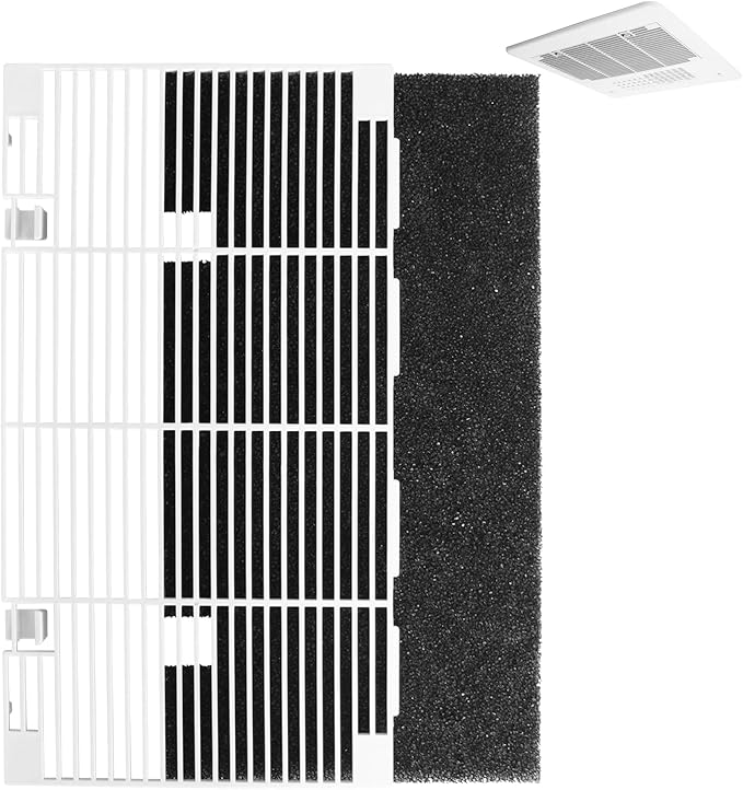 Dianrui RV A/C Vent Cover for Dometic AC Cover Replacement for Dometic 3104928.019, Duo-Therm RV Air Conditioner Grille Replacement with RV A/C Filter (14.1" x 7.7") RV Air Conditioner Parts