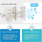 Air Vent Filter Kit Electrostatic Cotton Dust Control Vent Filter for Heating Intake Registers Grilles Home Air Vent Filter 200x100cm