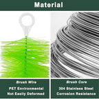 30 Packs Filter Brushes Aquarium Brushes Set for Koi Pond Water Garden Outdoor Pond Skimmers Brush Filter Cleaning Brush 12 Inch by 4.7 Inch (Green)