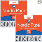 Nordic Pure 20x20x5 (Actual Size: 19 5/8 x 19 7/8 x 4 3/8) Honeywell/Lennox Replacement MERV 15 Air Filters 2 Pack